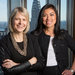 Andrea Chermayeff, left, and Hope Tully, both of JPMorgan.