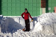 Sometimes, being the owner or even the wife of the owner — as is Sarah Chow, who is married to Justin Perreault, the fifth generation owner of Perreault Spring & Equipment  — means grabbing a shovel and doing what has to be done, including digging out after a February snowstorm.
