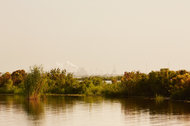 A refinery and wetlands near Myrtle Grove, La.