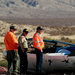 The wreckage of the Virgin Galactic’s SpaceShipTwo, which crashed into the Mojave Desert, killing one pilot and injuring another.