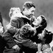 Left, James Stewart and the Bailey brood in a scene from 