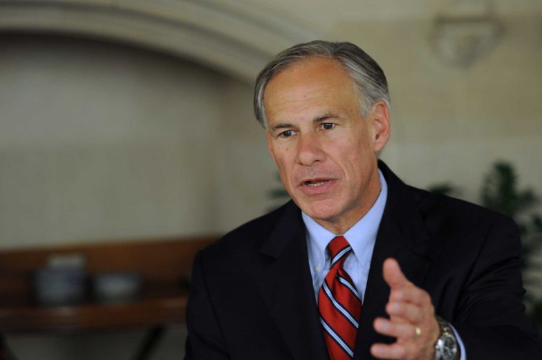 Texas Attorney General Greg Abbott, who is the Republican candidate for governor, visits the Express-News on Friday, Oct. 10, 2014.