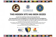 The notice from the FBI showing that Silk Road 2.0 sites have been seized