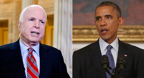 John McCain (left) and Barack Obama are pictured. | AP Photo
