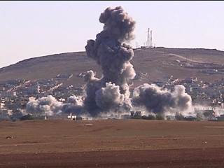 Two Huge Explosions in Kobani Target ISIS Positions