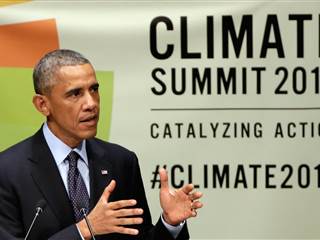 Obama Pledges US Leadership in Combating Climate Change 