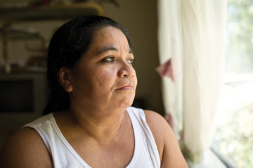 Elsy Hernandez in her home.