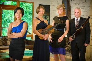 (From left to right) Jennifer Chang, Aleksandra Holowka, Karen Hall, and Kevin Hall brought the music to the masses Sunday.