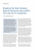 Breaking the links between natural resources and conflict: The case for EU regulation