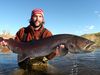 Photo: Zeb Hogan holding a large fish