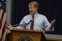  Allegheny County Executive Rich Fitzgerald speaks at a Thursday news conference.