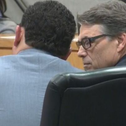 Gov. Rick Perry made his first appearance in court