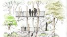 The new nature park will feature a unique tri-level tree house which will allow visitors a view across the Bayou.
