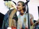 Gwen Stefani and Gavin Rossdale met while her band No Doubt was opening for his band Bush in 1995. The couple married in 2002 and went on to have two sons, Kingston and Zuma, and Stefani is pregnant with their third. Here they are performing at the 2012 KROQ Acoustic Xmas show.