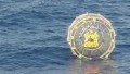 Man in bubble rescued off coast