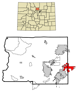Location in Boulder County and the state of Colorado