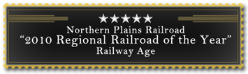 Northern Plains Railroad Header Banner - 2010 Railroad of the Year