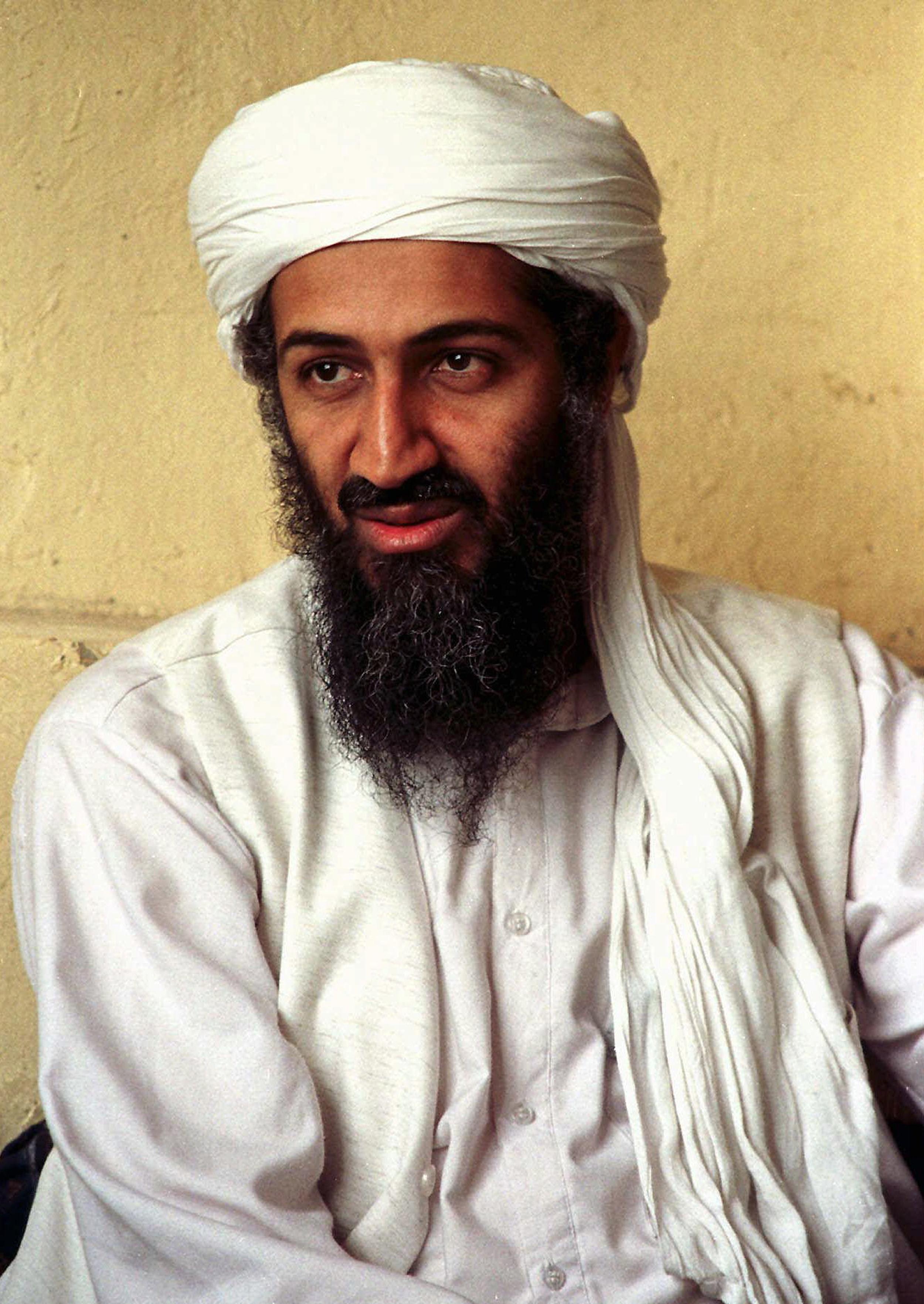 Image: Osama bin Laden is seen in this April 1998 picture in Afghanistan.