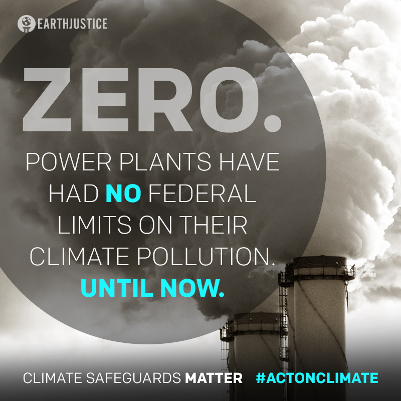 Zero. Power plants have had no federal limits on their climate pollution. Until now.