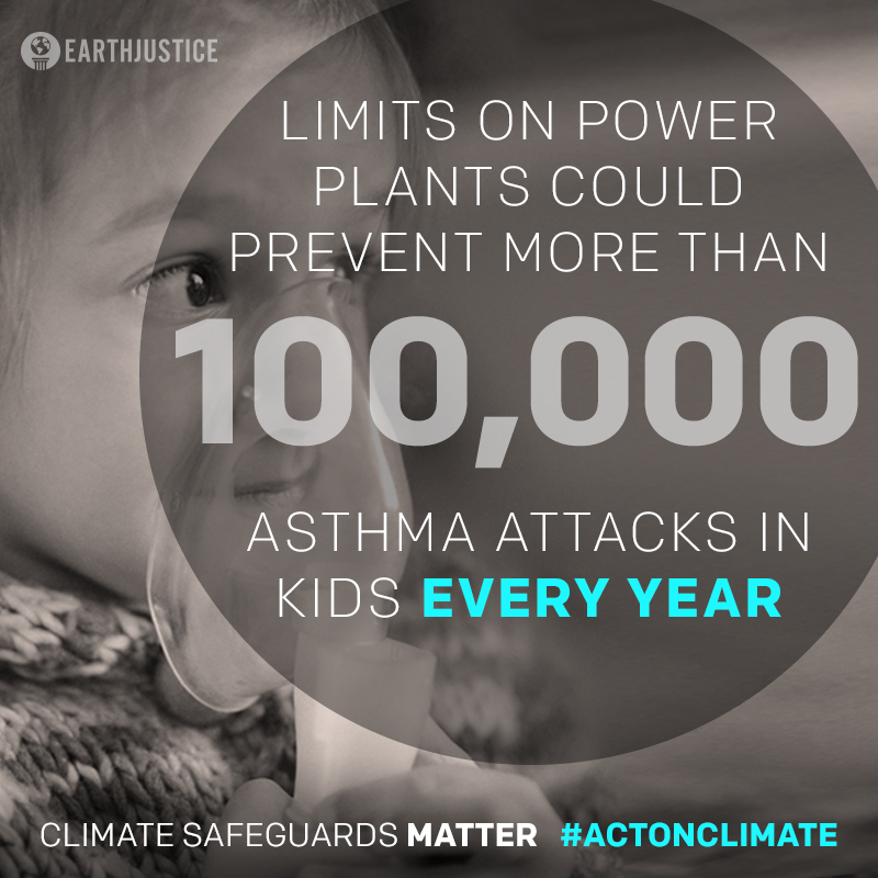 Limits on power plants could prevent more than 100,000 asthma attacks in kids every year.