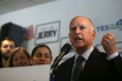 Jerry Brown won an unprecedented fourth term as California governor. (Justin Sullivan/Getty Images)