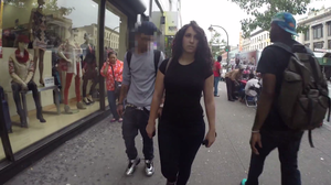 A viral video called "10 Hours of Walking in NYC as a Woman" shows the harassment a woman faces walking the streets of New York. Most of the men who street-harass, catcall, yell and follow the woman are black and Latino.