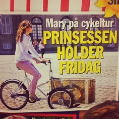 Denmark Crown Princess Caught on a Cargo Bike (Picture)