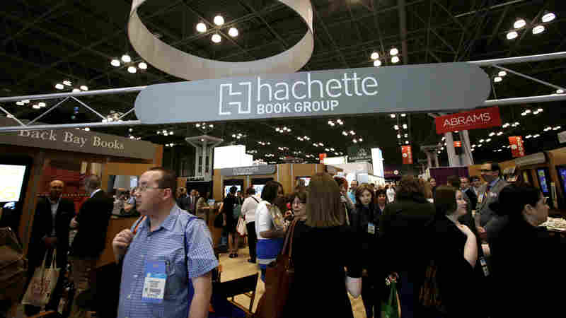 Visitors walk through the Hachette Book Group's exhibition in May at BookExpo America, the annual industry convention in New York.