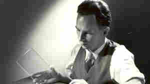 S. Donald Stookey, photographed in 1950, prepares to expose an image to ultraviolet light. Stookey forever changed cooking with the invention of CorningWare.