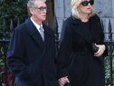 Mike Nichols and Diane Sawyer attend the funeral of fashion designer Oscar De La Renta at St. Ignatius Of Loyola on November 3, 2014.  (Photo by Jemal Countess/Getty Images)