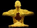 Nathan Sawaya unveiled his new exhibit “The Art Of The Brick” at Faneuil Hall Marketplace in Boston on October 9. (WBZ-TV)