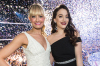 Co-hosts Beth Behrs (L) and Kat Dennings pose onstage during The 40th Annual People's Choice Awards at Nokia Theatre L.A. Live on January 8, 2014 in Los Angeles, California. (Photo by Christopher Polk/Getty Images for The People's Choice Awards)