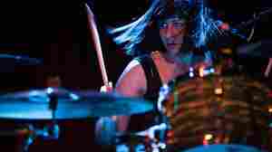 Sleater-Kinney (and Quasi and Wild Flag) drummer Janet Weiss at the kit.