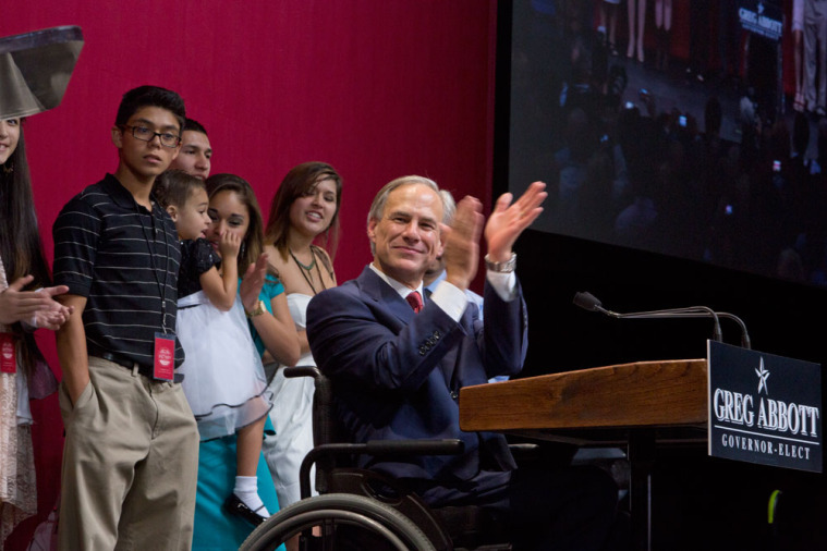 Greg Abbott and family