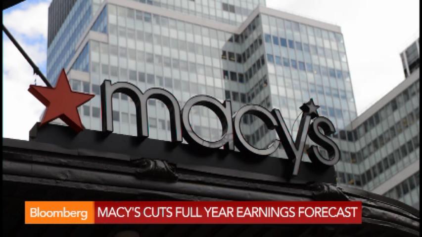 Macy's cuts full-year forecast as earnings jump 30 percent (Video)