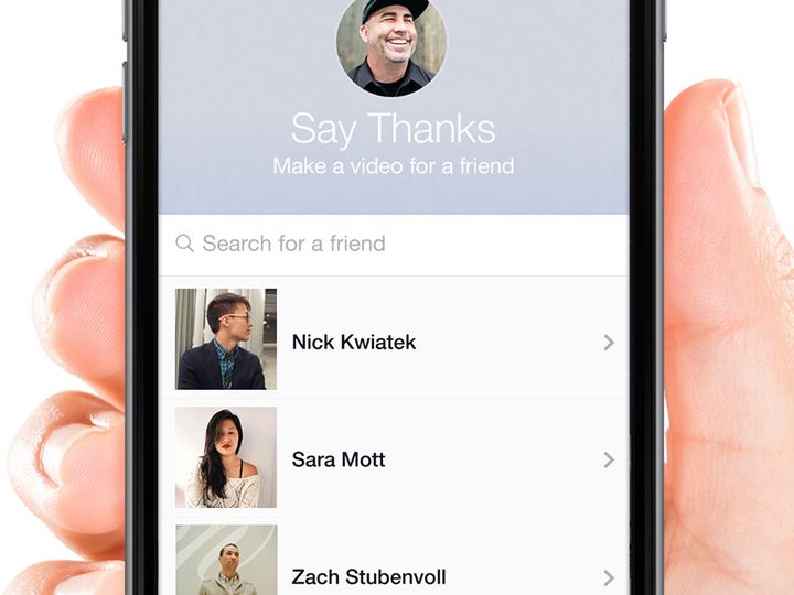 Facebook is introducing Say Thanks, personalized videos
