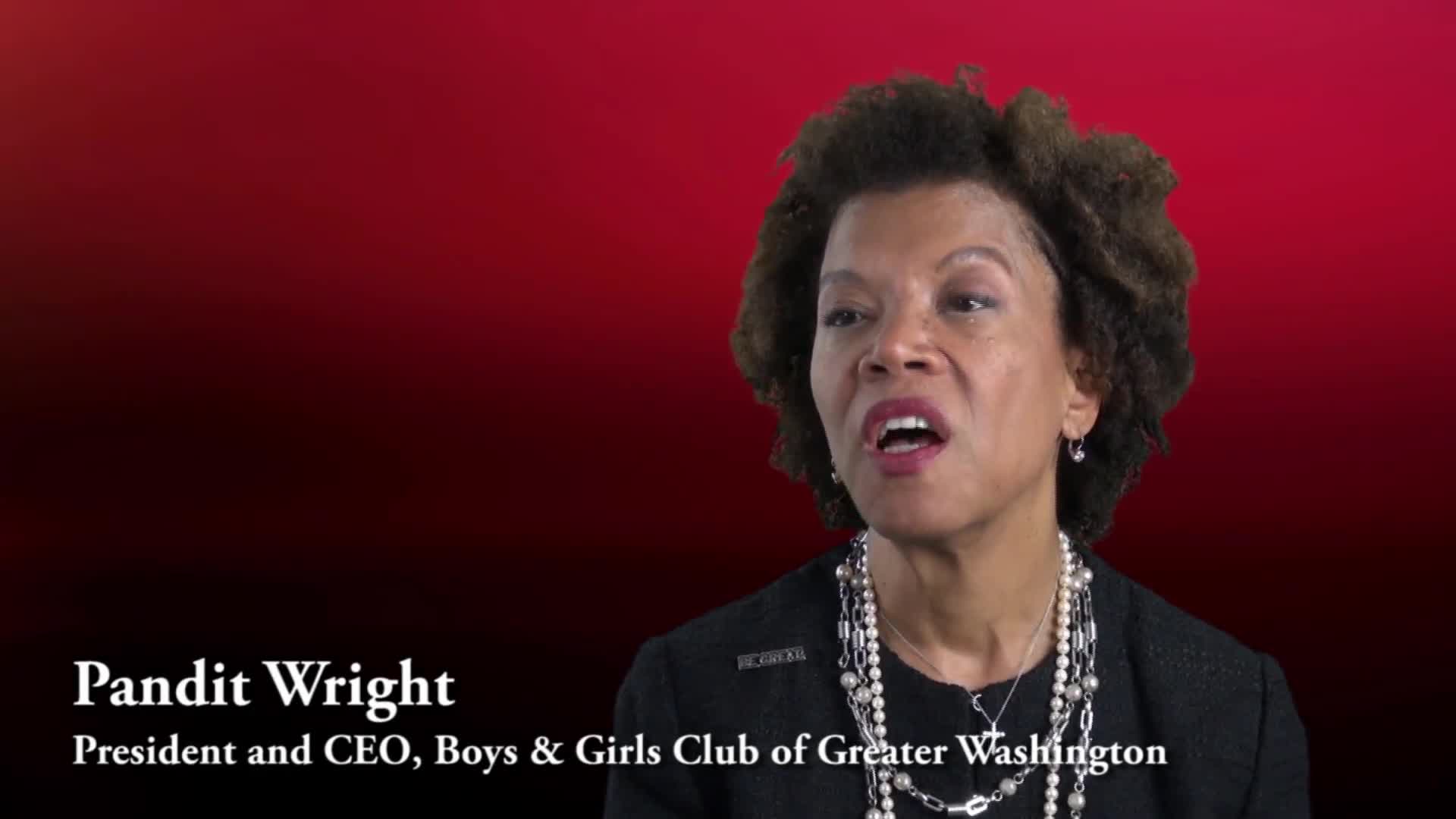 Pandit Wright of the Boys and Girls Club of Greater Washington on not being a quitter