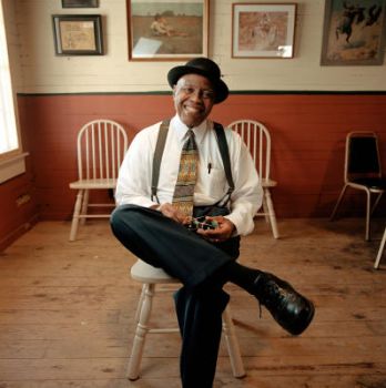 Like his cousin Sam Lightnin Hopkins, 
Milton Hopkins, lived the blues. Born in Houston, Milton traveled around the world as rhythm guitarist for B.B. King. Photo: Karl Stolleis, Houston Chronicle