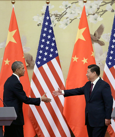 President Obama and President Xi Jinping of China on Wednesday at a joint news conference.