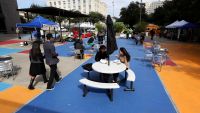 Houston Central Library plaza gets some love - Photo