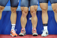 As members of Germany's 2013 world champion men's sprint team can attest, huge thighs are almost unavoidable in elite cycling.