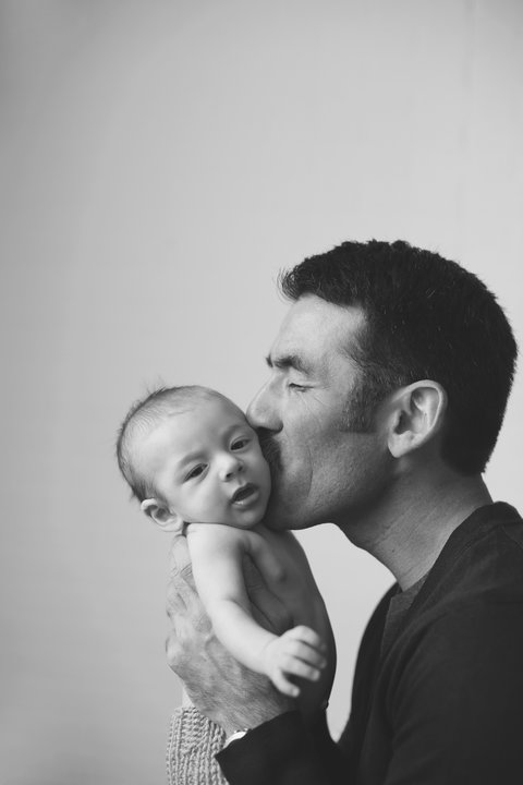 Matt Komatsu and his son, Finn. 
