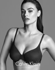 Myla Dalbesio in the new Calvin Klein "Perfectly Fit" campaign.