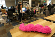 Inside the San Francisco offices of Lyft, which has sued a former executive, who joined its competitor Uber two months after leaving the company.