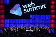 Enda Kenny, Ireland's prime minister, rang in the first day of the Web Summit, a gathering of tech and media industries, in Dublin on Nov. 4.