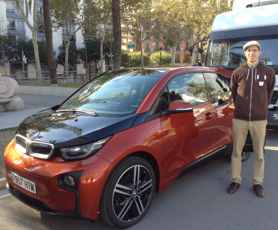 BMW i3 and me at Arc de Triompf in Barcelona, Spain.(This image is available for republishing and even modification under a CC BY-SA license, with the key requirement being that credit be given to Zachary Shahan / EV Obsession / CleanTechnica, and that those links not be removed.)