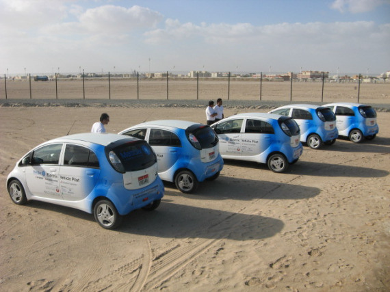 Masdar-City-Mitsubishi-i-electric-vehicles