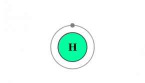 "Electron shell diagram for Hydrogen, the 1st element in the periodic table of elements."
