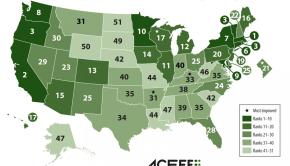 2014 US energy efficiency map