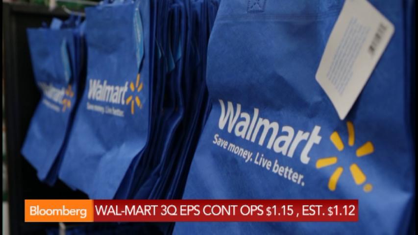 Wal-Mart reports 3Q profit that beats estimates: Bloomberg (Video)
